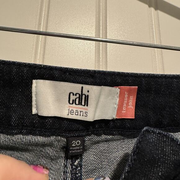Cabi Trouser Jeans Bootcut Dark Wash High Waisted Plus Size 20 - Picture 3 of 5